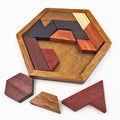 Brain Teaser Hexagonal Wooden Puzzles