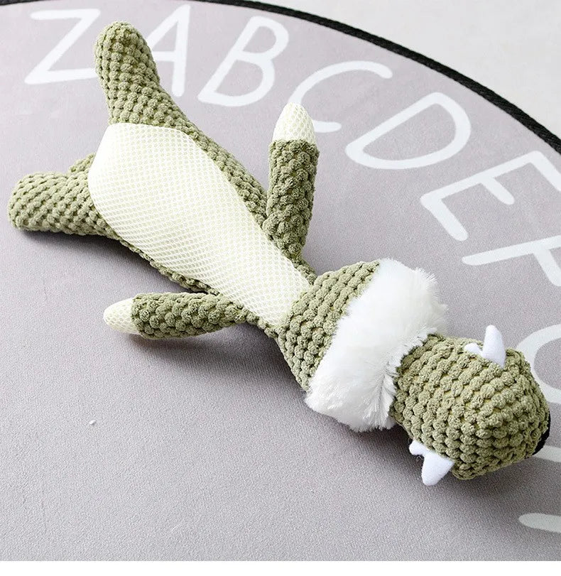 Plush Cartoon Puppy Dog Toy Pet Dog Chew Squeak Toys for Small Dogs Teeth Grinding Pet Products Dog Accessories