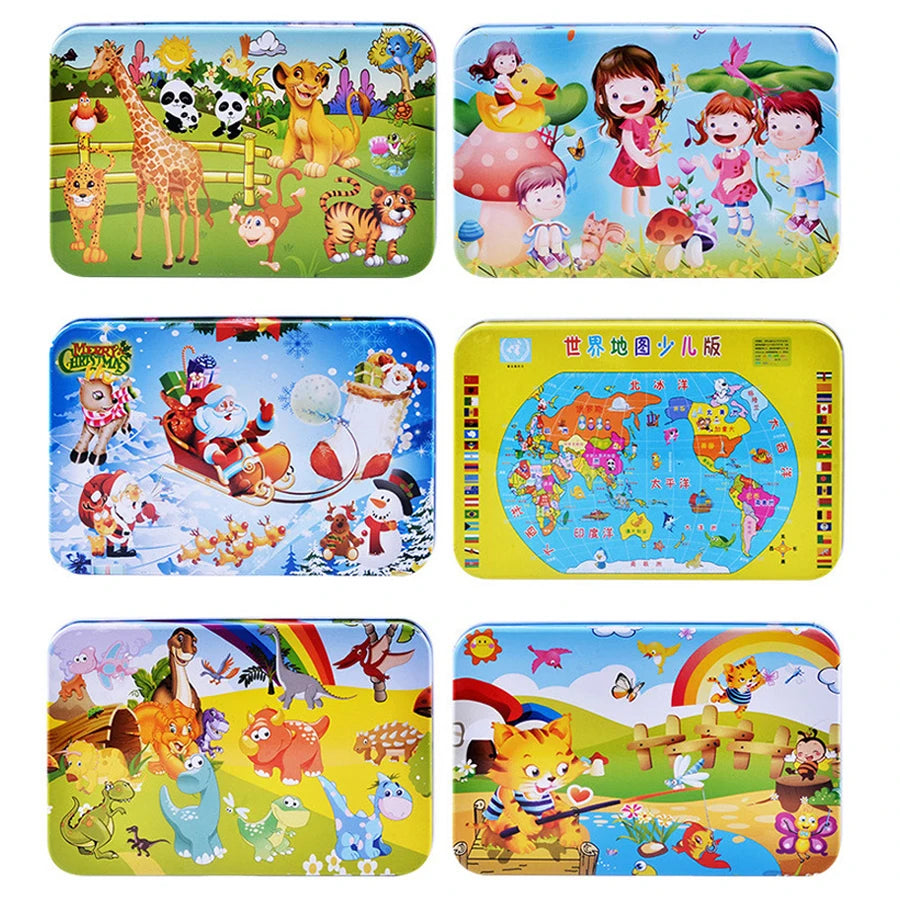 60 Pieces Wooden Jigsaw Puzzle for Kids