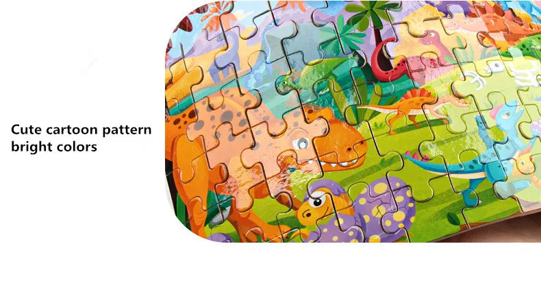 60 Pieces Wooden Jigsaw Puzzle for Kids