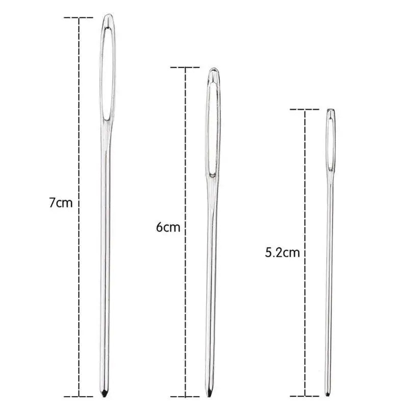 9 PCS Large Eye Blunt Sewing Needles