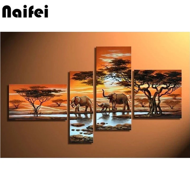 Sunset 3d diamond painting