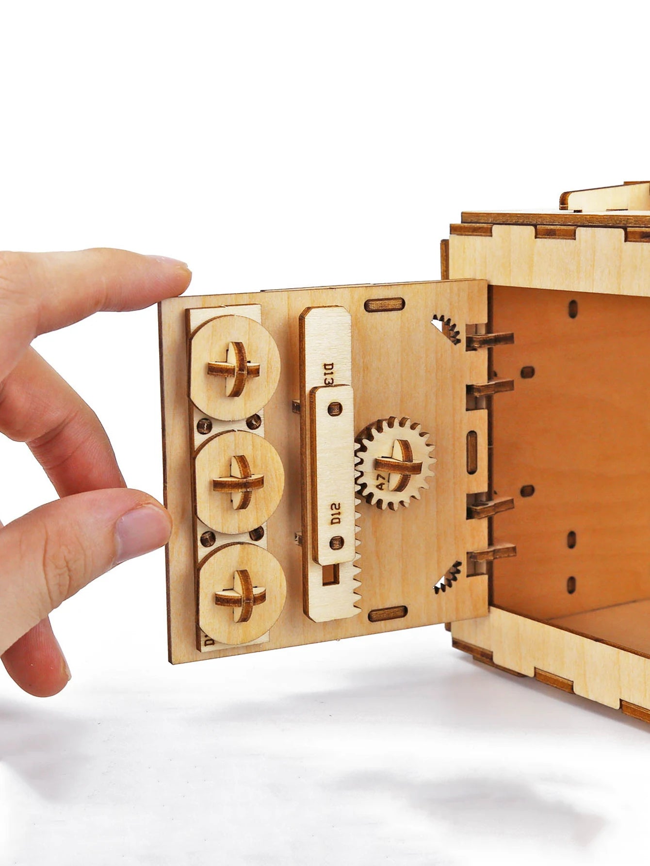3D Wooden Lock Box Puzzle