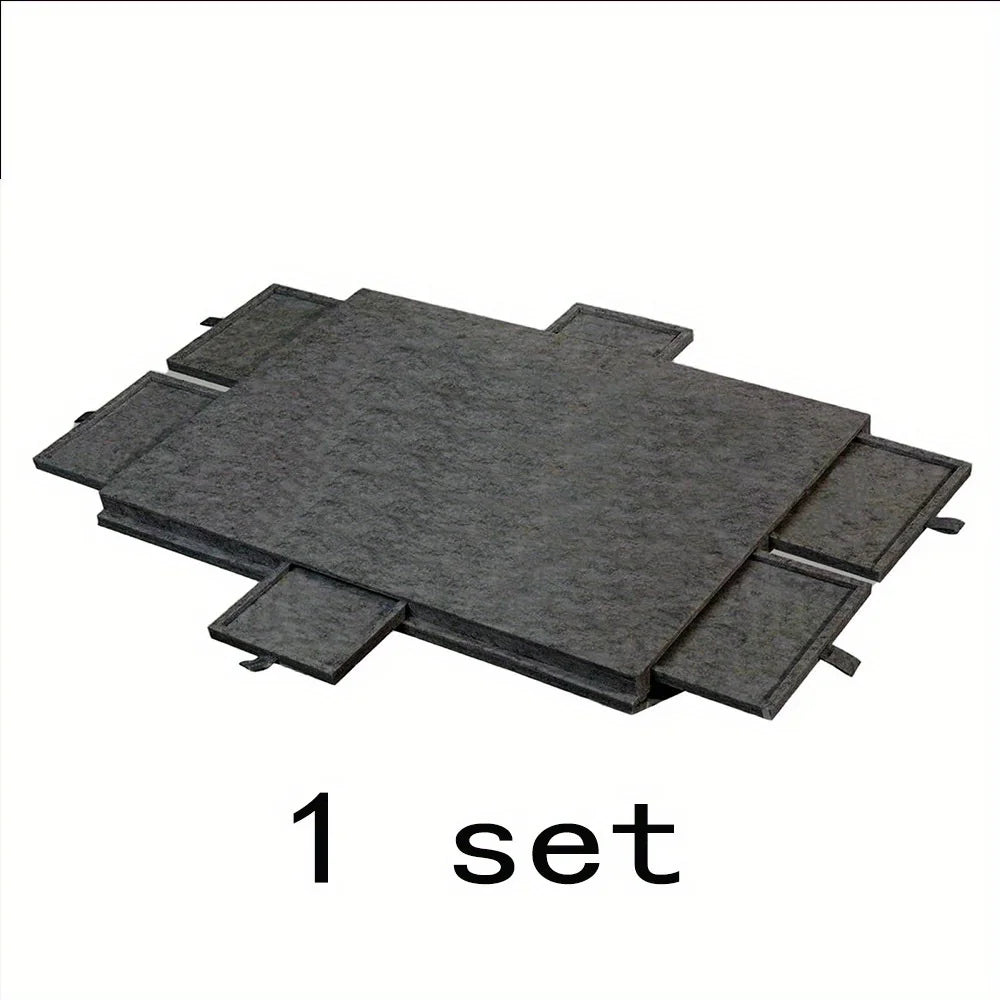 Foldable, Felt Puzzle Tray with 6-Drawers