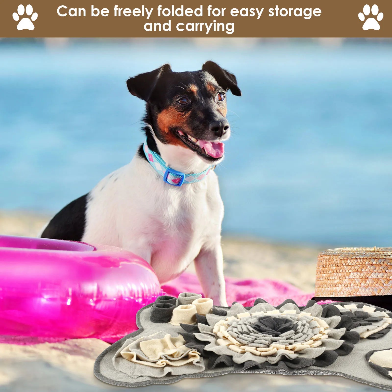 Dog Snuffle Mat Foraging Smell Training Blanket Pet Interactive Training and Stress Relief Sniff Feeding Mat Treat Mat Dog Toys