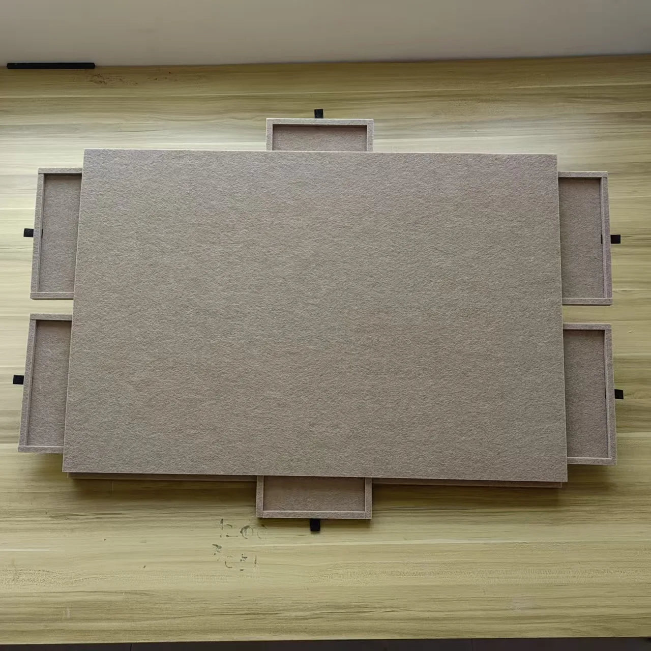 Portable Felt Puzzle Board Stand Foldable 2000-Piece Puzzle Sorting Boards Drawer-style Sorting Table