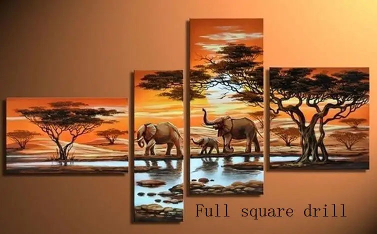 Sunset 3d diamond painting