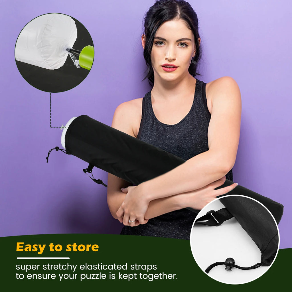 Jigsaw Mat Keep Neat and Organized Roll Up Puzzle Pad with Non-slip Bottom Jigsaw Puzzle Keeper with Auxiliary Line Felt Saver P