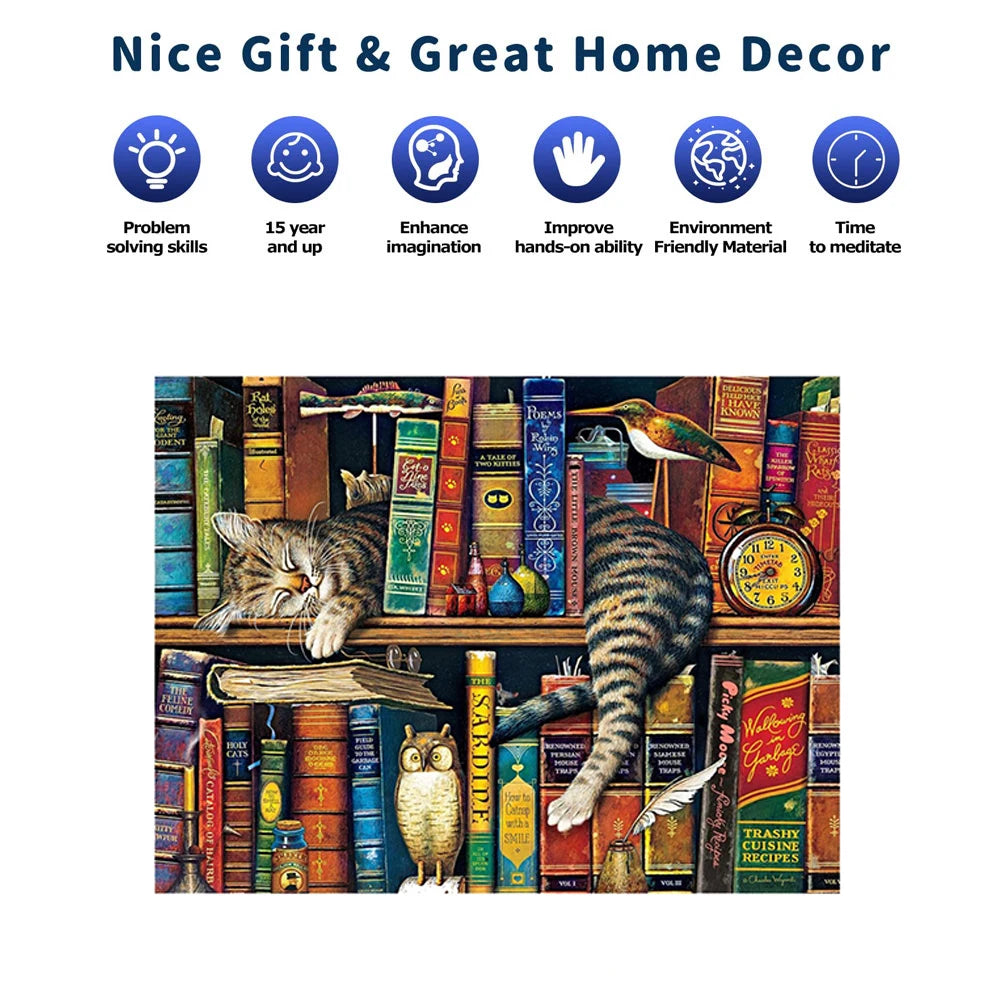 Unique Irregular Wood Puzzles - Animal Shaped Jigsaw Puzzles for Adults Kids