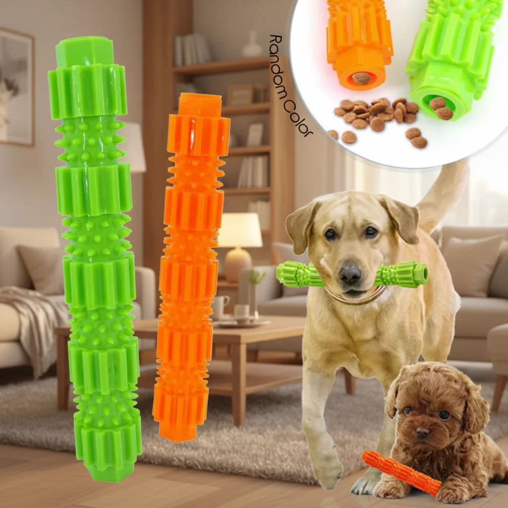 Dog Toy Indestructible Pet Dog Chew Toy for Aggressive Chewers Treat Dispensing Rubber Teeth Cleaning Squeaking Rubber Dog Toy