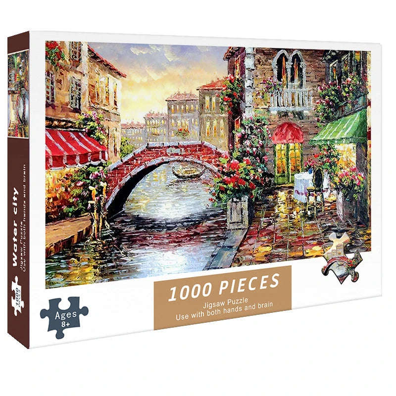 1000 Pieces Puzzles for Adults Paper Jigsaw Puzzles Educational Intellectual Decompressing DIY Large Puzzle Game Toys Gift