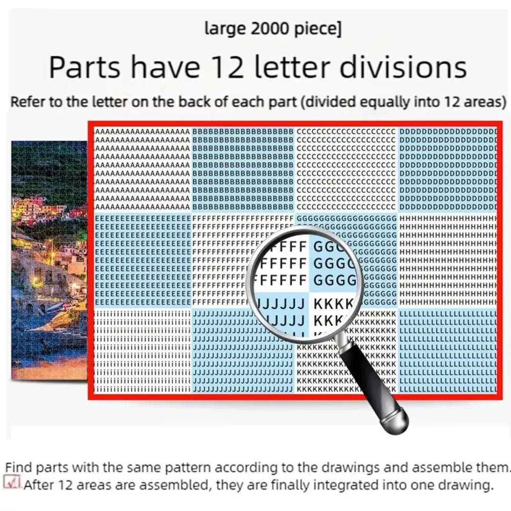 2000 Pieces Jigsaw Puzzle - Various Landscape Patterns