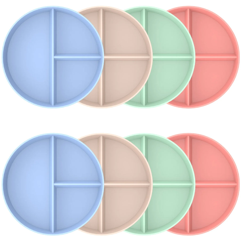 6/8Pcs 9inch Divided Dinner Plates