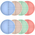 6/8Pcs 9inch Divided Dinner Plates