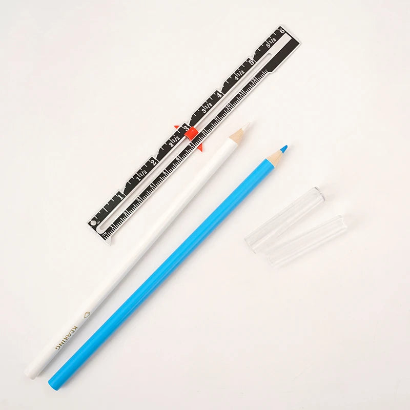 Gauge Ruler with 2 Water Soluble Marking Pencils