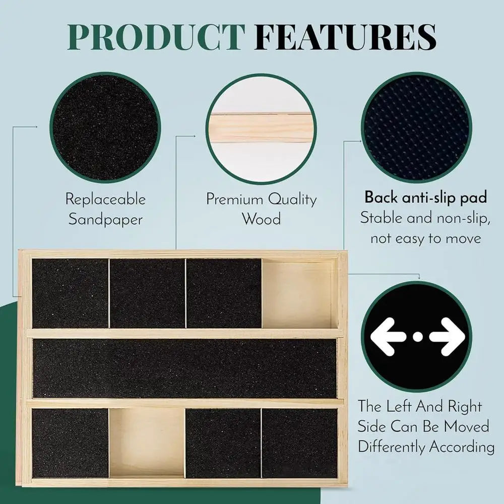 Scratch Board for Dogs Puppy Treat Scratching Board Pet Scratcher with Treat Box for Home Wooden Puppy Claw Grooming Tool