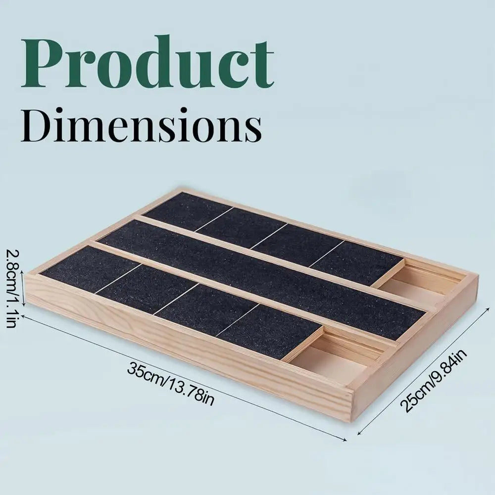 Scratch Board for Dogs Puppy Treat Scratching Board Pet Scratcher with Treat Box for Home Wooden Puppy Claw Grooming Tool