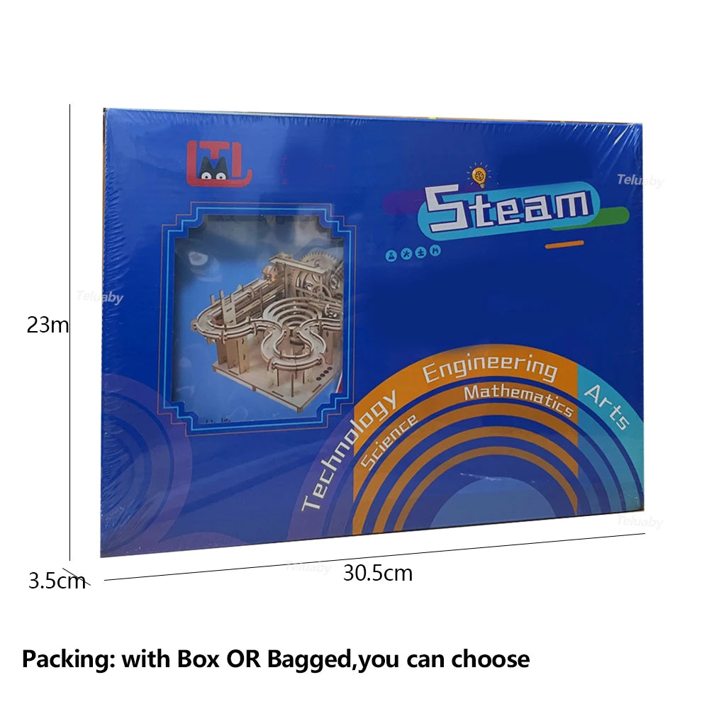 3D Marble Run Wooden Puzzle