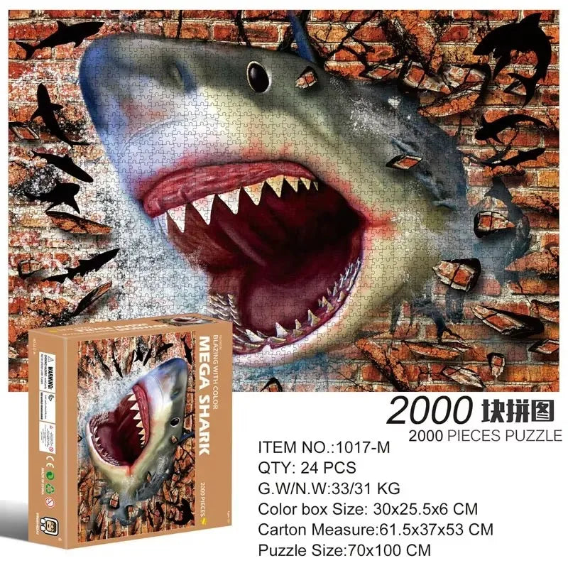 2000 Pieces Jigsaw Puzzle - Various Landscape Patterns