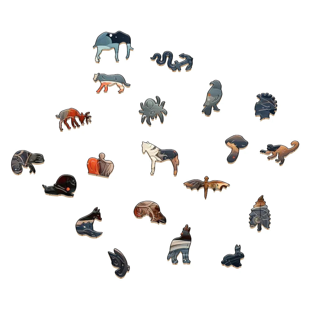 Wooden Puzzle Merry Christmas Jigsaw Puzzles For Kids Surprise Toys Creative Games Round Shaped Wood Puzzle With Education game