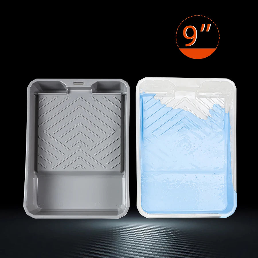 9 inch grey indoor/outdoor painting palette and paints; perfect gift for artists and crafters