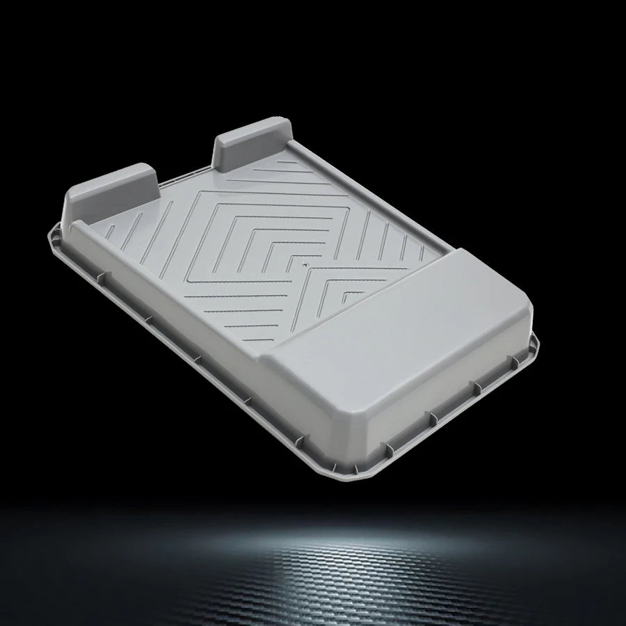 9 inch grey indoor/outdoor painting palette and paints; perfect gift for artists and crafters