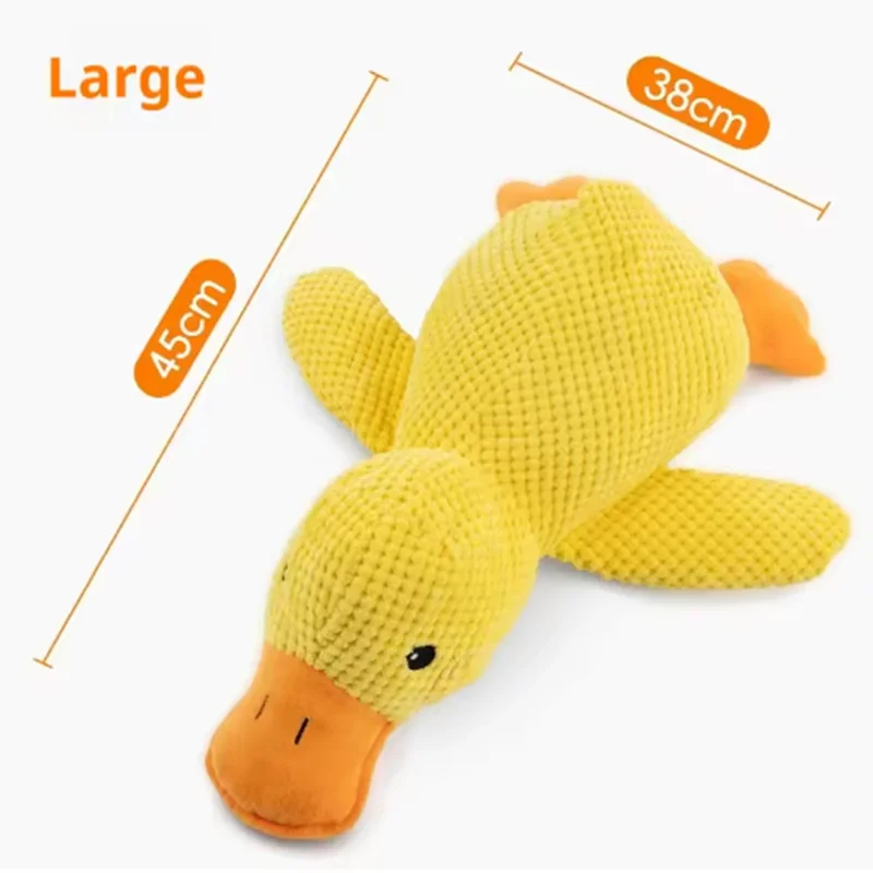 Dog Toy Stomping Duck Bite Resistant Grinding Teeth Cleaning Large Dog Interactive Entertainment Puppy Boredom Pet Plush Toy