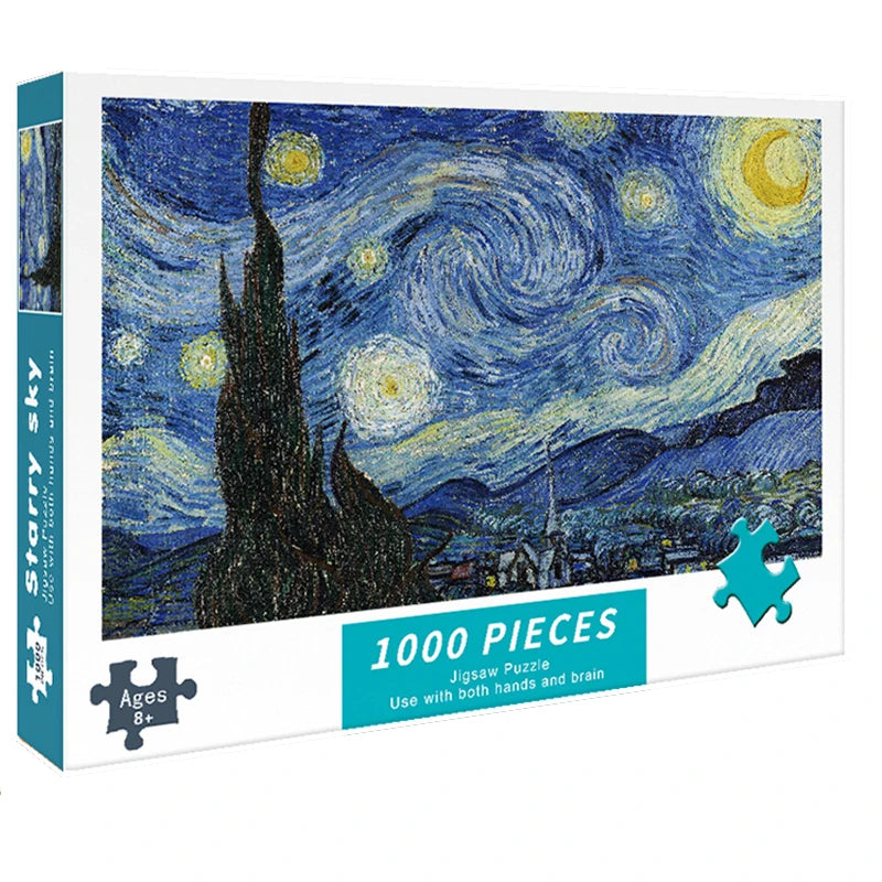 1000 Pieces Puzzles for Adults Paper Jigsaw Puzzles Educational Intellectual Decompressing DIY Large Puzzle Game Toys Gift