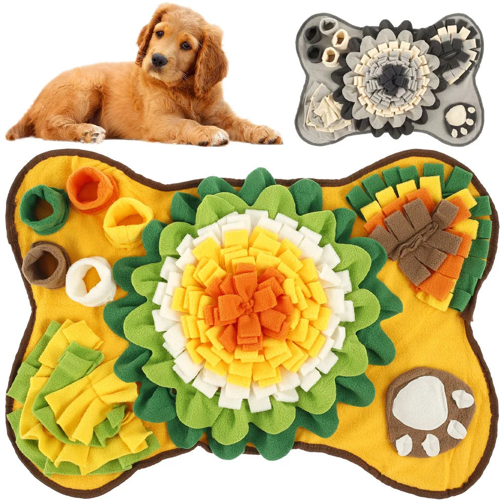 Dog Snuffle Mat Foraging Smell Training Blanket Pet Interactive Training and Stress Relief Sniff Feeding Mat Treat Mat Dog Toys