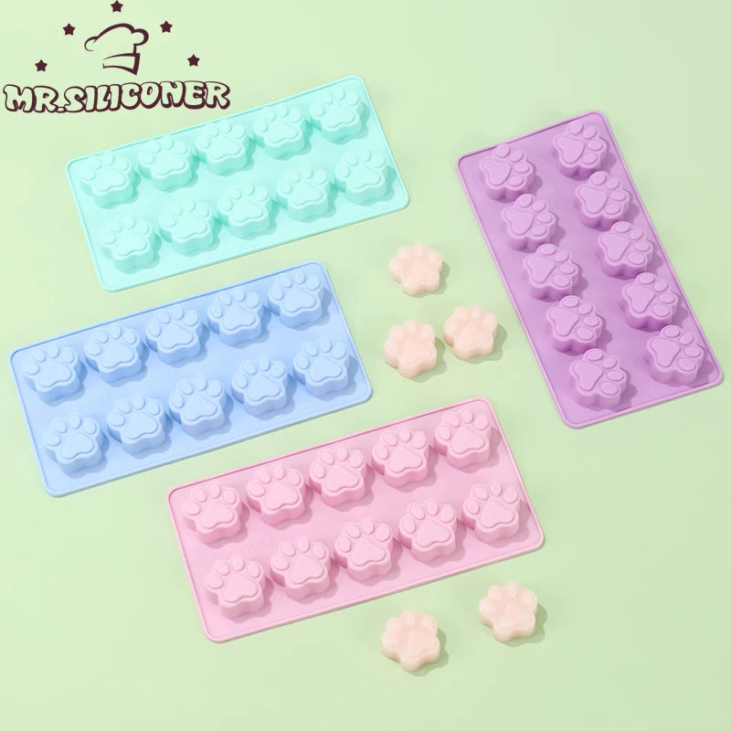 Silicone Paw Print Baking Mold