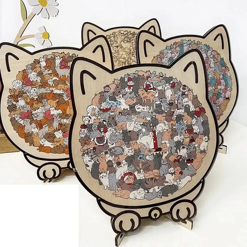 135-piece Cat-shaped Puzzle