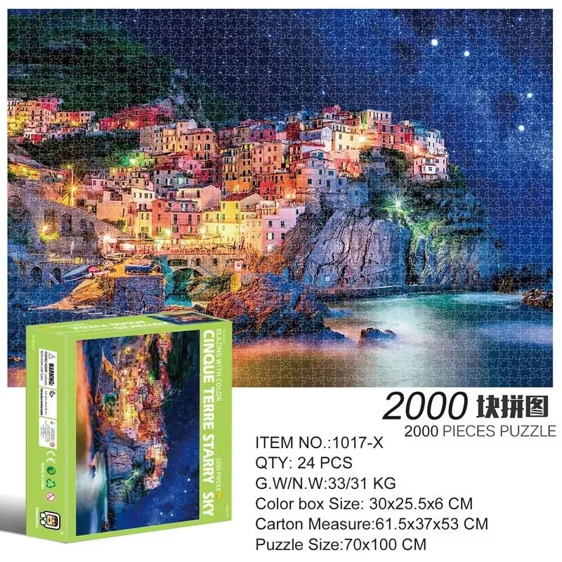 2000 Pieces Jigsaw Puzzle - Various Landscape Patterns