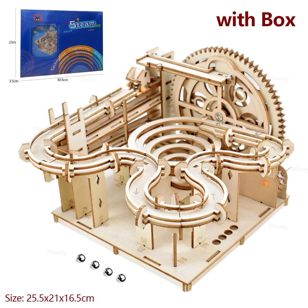 3D Marble Run Wooden Puzzle