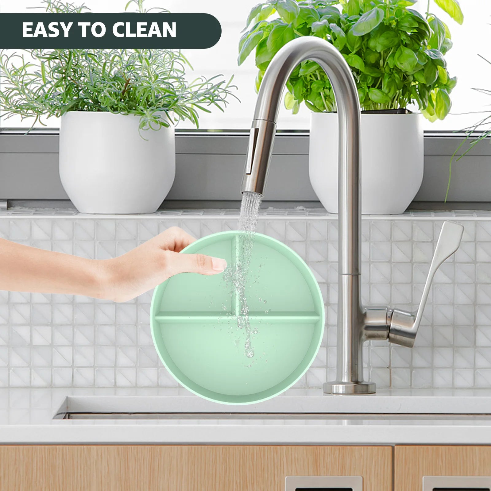 6/8Pcs 9inch Divided Dinner Plates