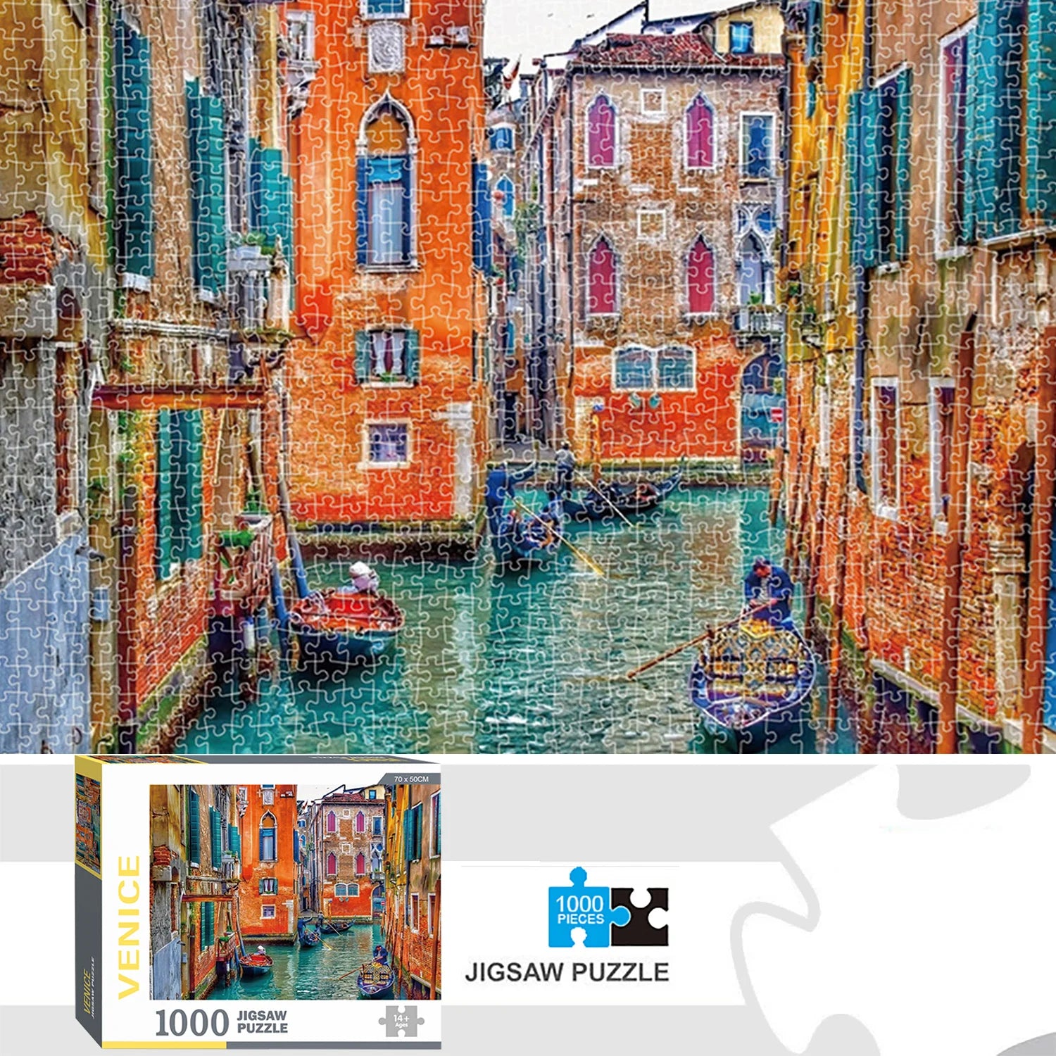 1000 Pieces Jigsaw Puzzles Venice Jigsaw Puzzle 70cmX50cm(27.5inchX19.7inch) Large Puzzle Toys Gift