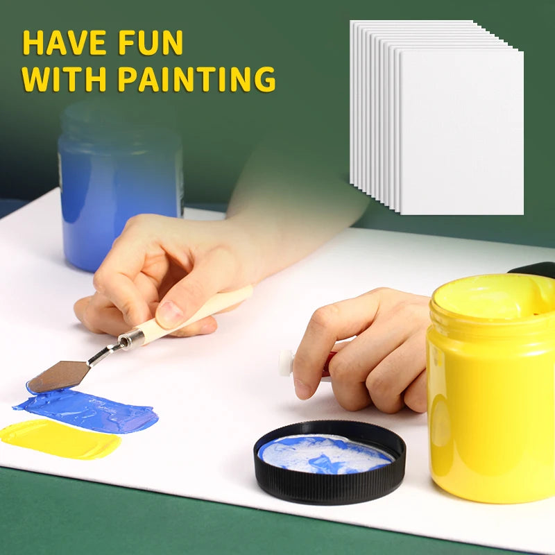 20 Pack 5×7 Inch Canvas Boards