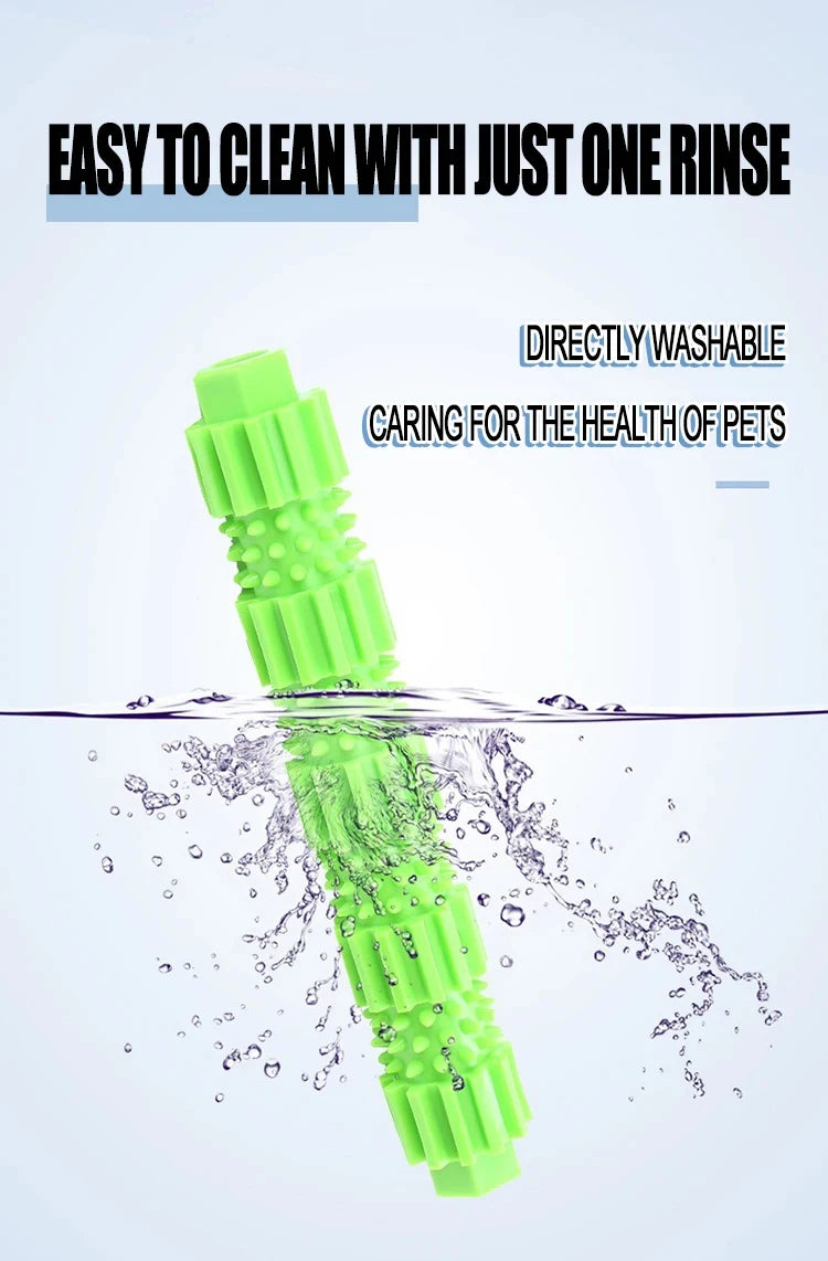 Dog Toy Indestructible Pet Dog Chew Toy for Aggressive Chewers Treat Dispensing Rubber Teeth Cleaning Squeaking Rubber Dog Toy