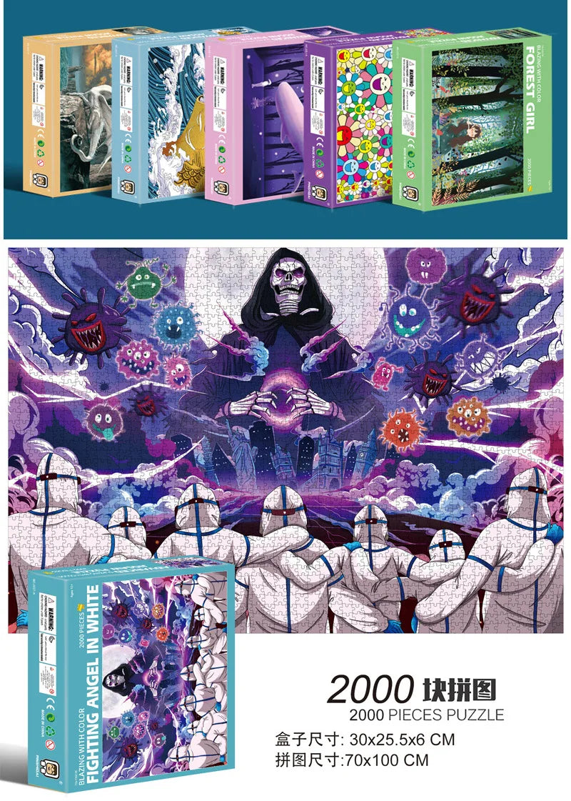 2000 Pieces Jigsaw Puzzle - Various Landscape Patterns