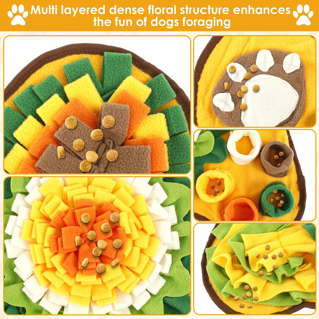 Dog Snuffle Mat Foraging Smell Training Blanket Pet Interactive Training and Stress Relief Sniff Feeding Mat Treat Mat Dog Toys