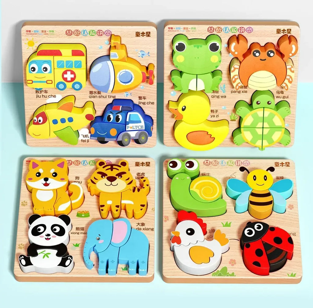 Children's 3D wooden puzzle