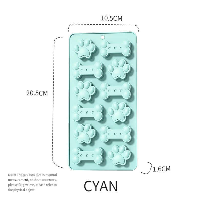 Silicone Molds: Dog Paw and Bone