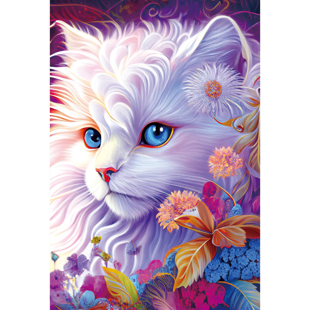 Jigsaw Puzzles for Adults/Kids 300 Pieces Hand Painted Cat Jigsaw Puzzles Families Games Toy for Home Art Decor Puzzles