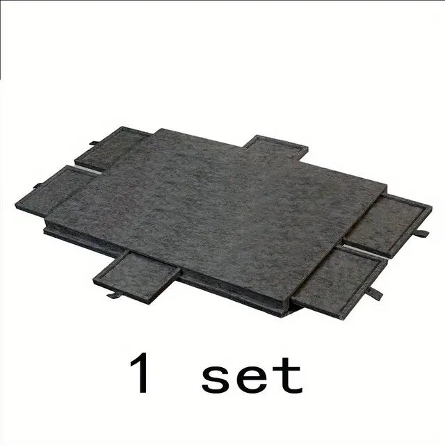 Foldable, Felt Puzzle Tray with 6-Drawers