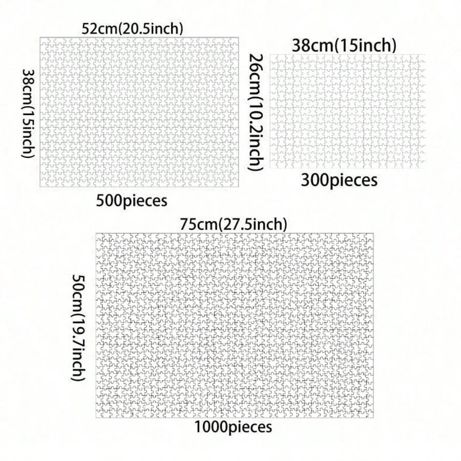 Amsterdam 1000/500/300 Pieces Jigsaw Puzzles Challenging Family Activity Game for Gameroom Bedroom Livingroom Party Gift