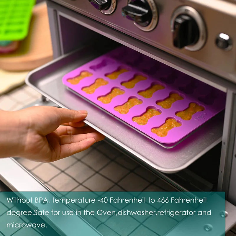 Silicone Molds: Dog Paw and Bone