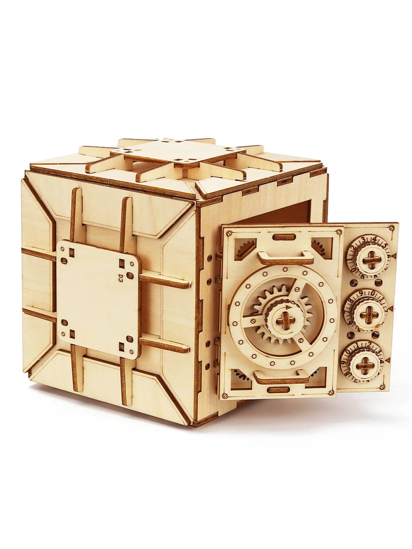 3D Wooden Lock Box Puzzle
