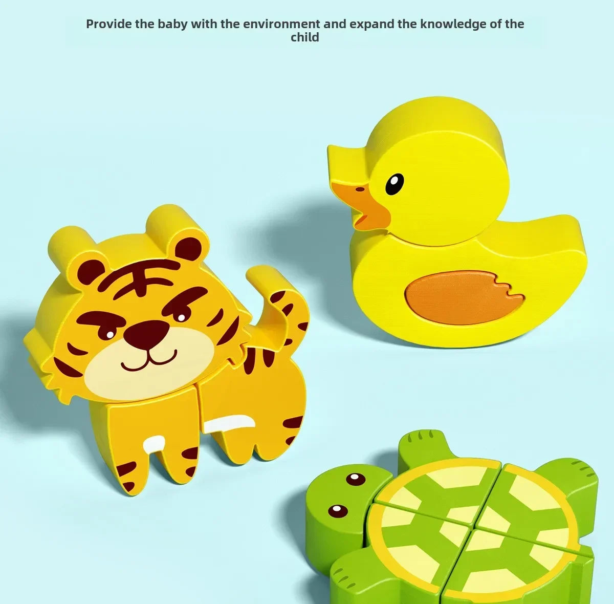 Children's 3D wooden puzzle