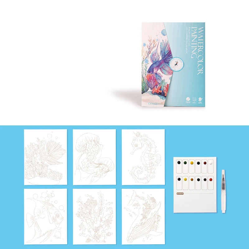 Watercolor painting sets