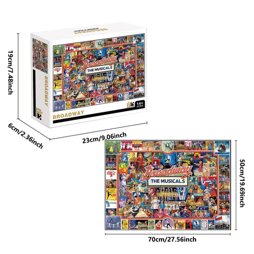 1000 Pieces Broadway Jigsaw Puzzles