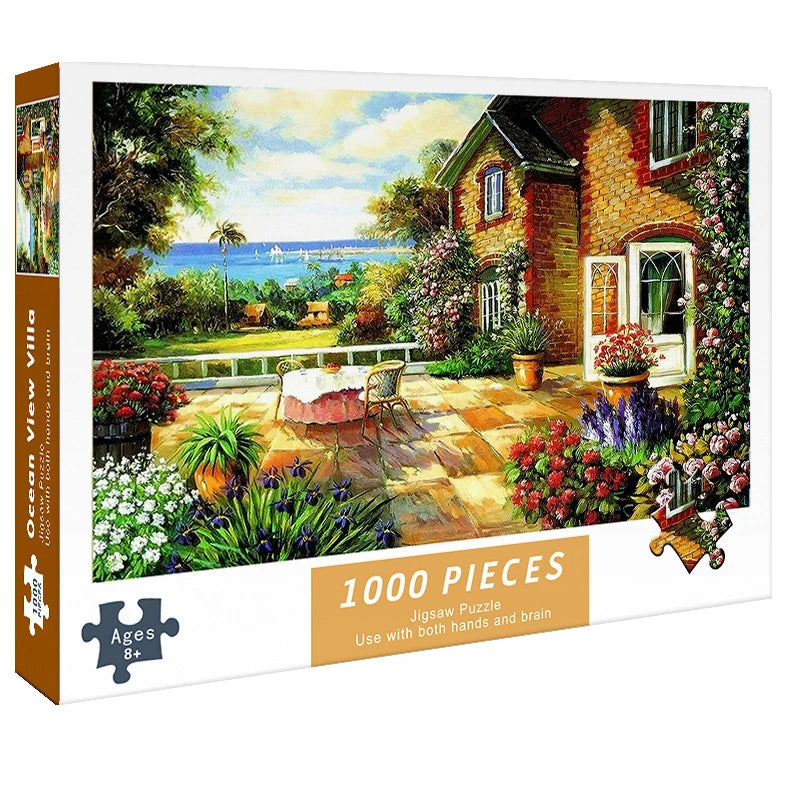 1000 Pieces Puzzles for Adults Paper Jigsaw Puzzles Educational Intellectual Decompressing DIY Large Puzzle Game Toys Gift